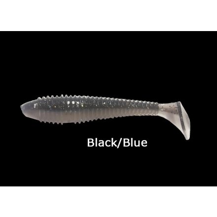 Basic Lures Spiralis Fat 4.0" / Black/Blue gumihal