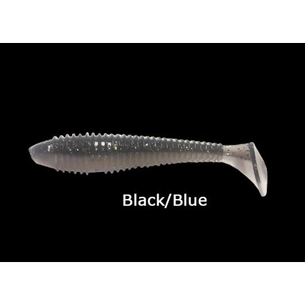 Basic Lures Spiralis Fat 3.0" / Black/Blue gumihal