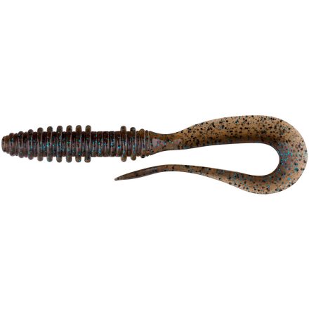 Keitech Mad Wag Mini 3.5" / #207S - Green Pumpkin PP Blue FLK twiszter