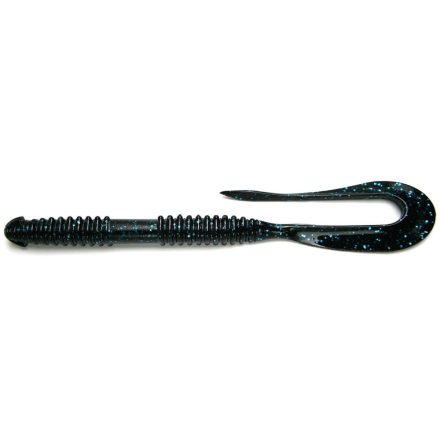 Keitech Mad Wag Long 8" / #312S - Black Blue FLK twiszter