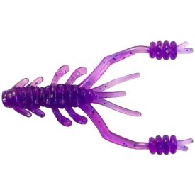   Reins Ring Shrimp 2" / #567 Lilac Silver & Blue Flake gumihal