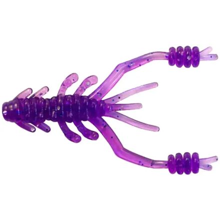 Reins Ring Shrimp 2" / #567 Lilac Silver & Blue Flake gumihal