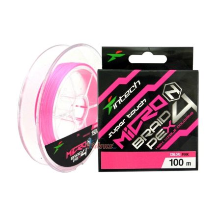 Intech MicroN X4 PE #0.15 (0,064 mm) 4,4 Lb (2,00 kg) 150 m Pink