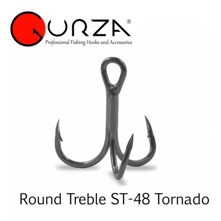 Gurza Round Treble hook ST-48 TORNADO #1/0 BC