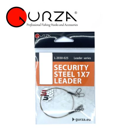 Drótelőke Gurza Security Steel 1x7 Leader / 800 mm 0,39 mm