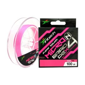  Intech MicroN X4 PE #0.2 (0,074 mm) 5,5 Lb (2,50 kg) 100 m Pink