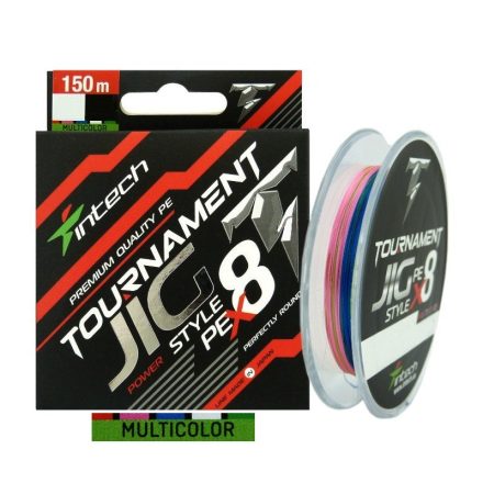 Intech Tournament JIG Style PE X8 Multicolor 150m #2.5 (0,260mm/35,2lb/16,0kg)