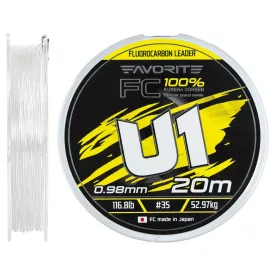 Favorite U1 FC 0,98 mm/52,97 kg (20m) fluorocarbon zsinór
