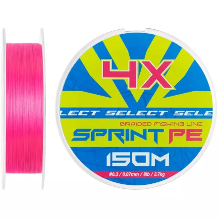 Select Sprint PE 4X Pink 150m #0.3 (0.07mm) 3.7kg fonott zsinór