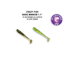 Crazy Fish Nano Minnow 27-16-5 / 27-20-5 gumihal