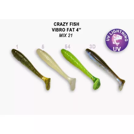 Crazy Fish Vibro Fat 100-M21-6 gumihal