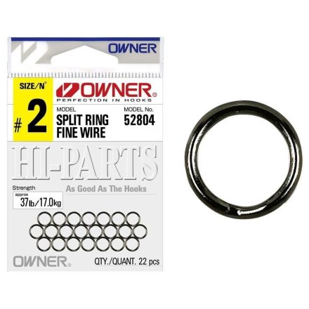 Owner Split Ring Fine Wire #0 kulcskarika
