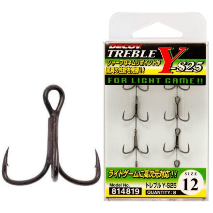 Decoy Treble Y-S25 LIGHT GAME #12 hármas horog
