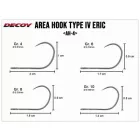 DECOY AREA HOOK TYPE-IV AH-4 ERIC #10 barbless (szakáll nélküli) horog