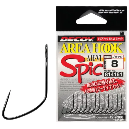 DECOY AREA HOOK TYPE-VI AH-6 SPIC #6 barbless (szakáll nélküli) horog
