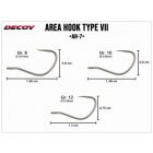 DECOY AREA HOOK TYPE-VII AH-7 FRONT #8 barbless (szakáll nélküli) horog