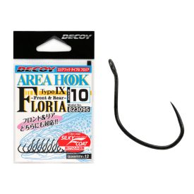   DECOY AREA HOOK TYPE-IX AH-9 FLORIA #6 Barbless (szakáll nélküli) horog