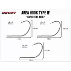 DECOY AREA HOOK TYPE-IE AH-1E #10 Barbless (szakáll nélküli) horog