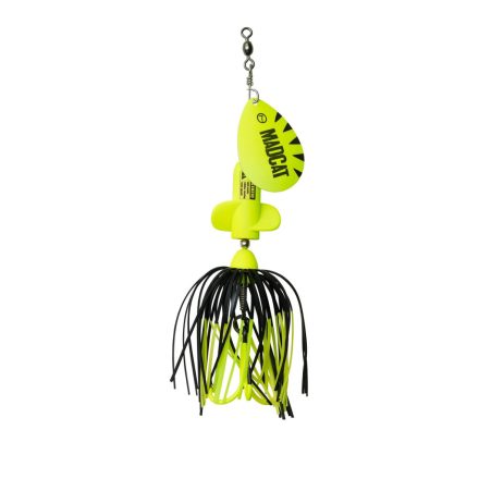 MadCat Screaming Spinner 65g harcsázó műcsali/körforgó villantó (Fluo Yellow)