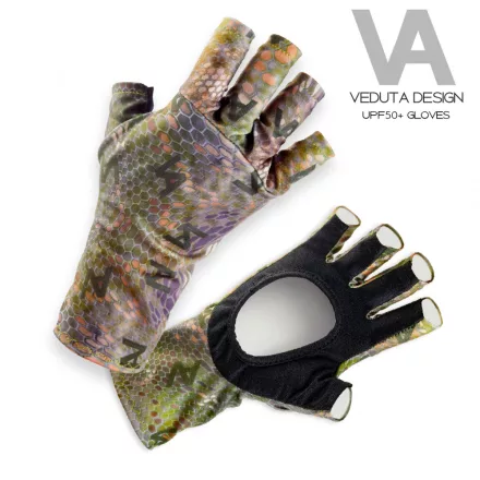 VEDUTA Fishingwear Gloves / Forest Camo Size: S