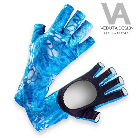 VEDUTA Fishingwear Gloves / Blue Water Size: S