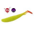 Molix RA Shad 3.0" FAT / #639 - *UV Tournament Chartreuse Orange Tail gumihal