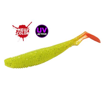 Molix RA Shad 3.0" FAT / #639 - *UV Tournament Chartreuse Orange Tail gumihal