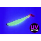 Molix RA Shad 3.0" FAT / #639 - *UV Tournament Chartreuse Orange Tail gumihal