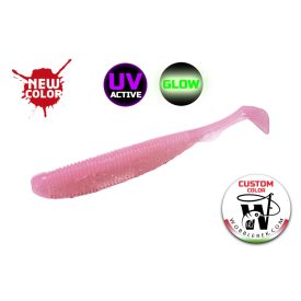   Molix RA Shad 3.8" / #684 - *UV Tournament Pinky Glow gumihal