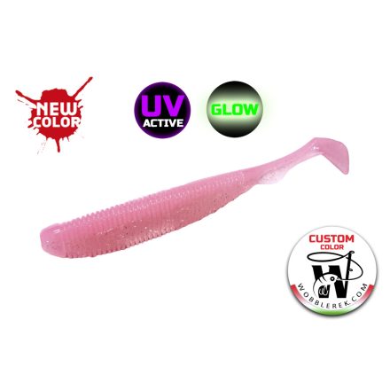 Molix RA Shad 3.8" / #684 - *UV Tournament Pinky Glow gumihal
