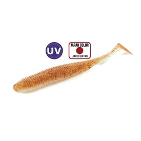   Molix RA Shad 3.8" / #147 - UV Orange/Red Gold Flake gumihal