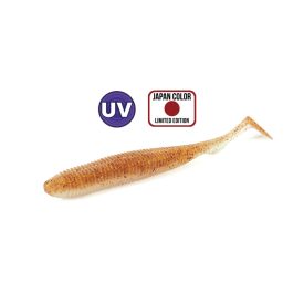   Molix RA Shad 2.5" / #147 - UV Orange / Red Gold Flake gumihal