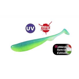   Molix RA Shad 3.0" / #552 - UV Tournament Blue Chartreuse gumihal