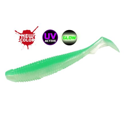 Molix RA Shad 3.0" FAT / #625 - *UV Tournament Mint Green Glow gumihal