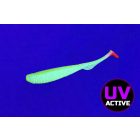 Molix RA Shad 3.0" / #639 - *UV Tournament Chartreuse Orange Tail gumihal