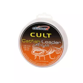   CLIMAX CULT CATFISH KEVLAR LEADER 20m 1.30mm 150kg Olive Green