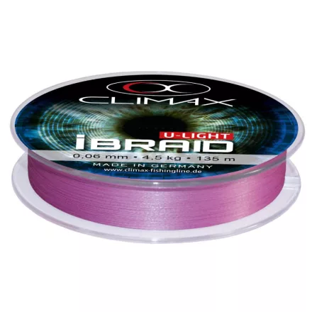 CLIMAX iBRAID U-LIGHT FLUO PURPLE 135m 0.10mm 7.5kg
