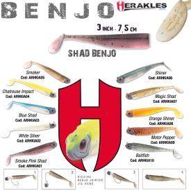BENJO SHAD 3" 7.5cm BAITFISH