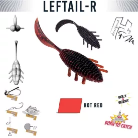   Herakles LEFTAIL-R 1.8" 4.5cm Hot Red műcsali kreatúra