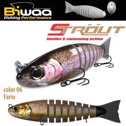 BIWAA STROUT 5.5" 14cm 29gr 06 Fario wobbler műcsali