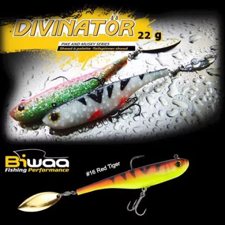 BIWAA DIVINATOR JUNIOR 14cm 22gr 16 Red Tiger