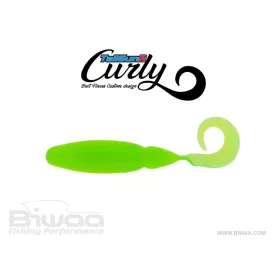 BIWAA TAILGUNR CURLY 3.5" 9cm 202 Limetreuse