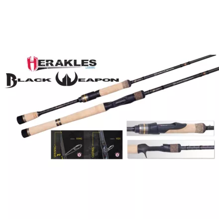 Pergető bot Herakles BLACK WEAPON REVENGE 710MF 7'1" 1/8-1/2 Medium Fast