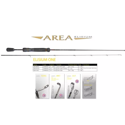 Pergető bot Herakles AREA ELISIUM ONE HEO180XUL 6' 180cm 0.5-2.5gr Ultra Light