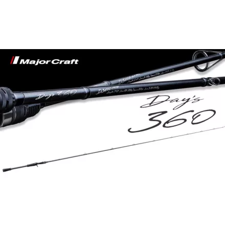 Casting pergető bot MAJOR CRAFT DAY'S 360 D360C-66M BAITCAST R-FAST 1.98 1/4-1oz 7-28gr
