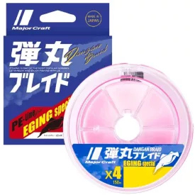   MAJOR CRAFT DANGAN BRAID X4 EGING SPECIAL 150m #0.6 12lb Pink