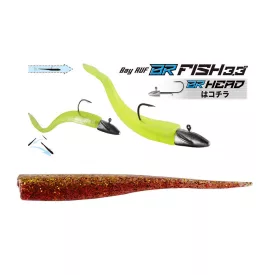 DUO BAYRUF BR FISH 3.3" 8.4cm S039 Gold Red gumihal