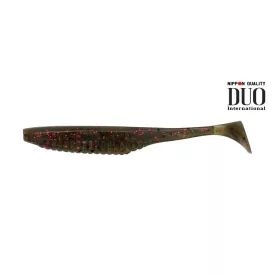   DUO REALIS VERSA SHAD 3" 7.6cm F018 Green Pumpkin Red Flake