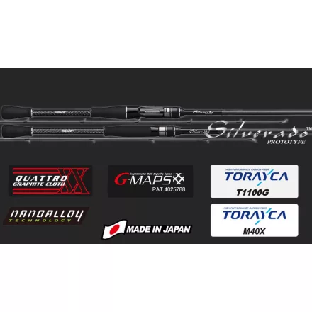 Casting pergető bot Graphiteleader SILVERADO PROTOTYPE 20GSILPC-762ML-HS CAST FAST 2.29m 3-15gr Medium Light