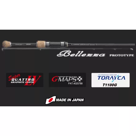 Pergető bot Graphiteleader BELLEZZA PROTOTYPE 21GBLZPS-612UL-T FAST 1.85m 1-6gr Ultra Light